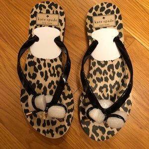Kate spade Flip Flop leopard print